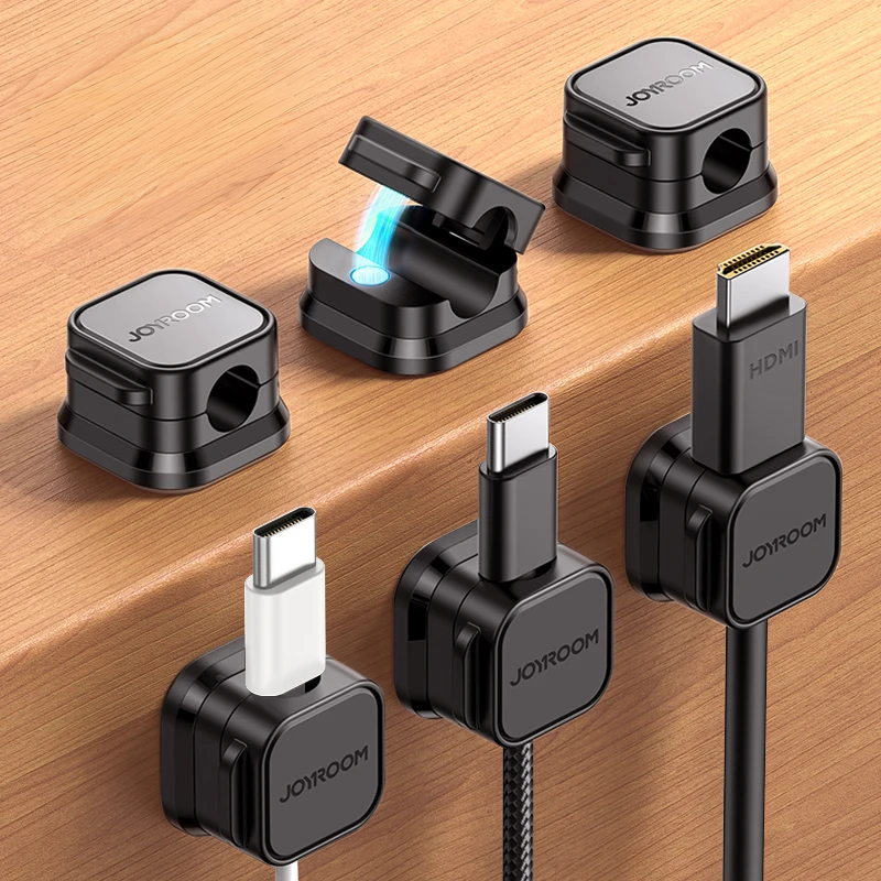 Organizador Magnético de Cables – Clip Ajustable para Gestión de Escritorio