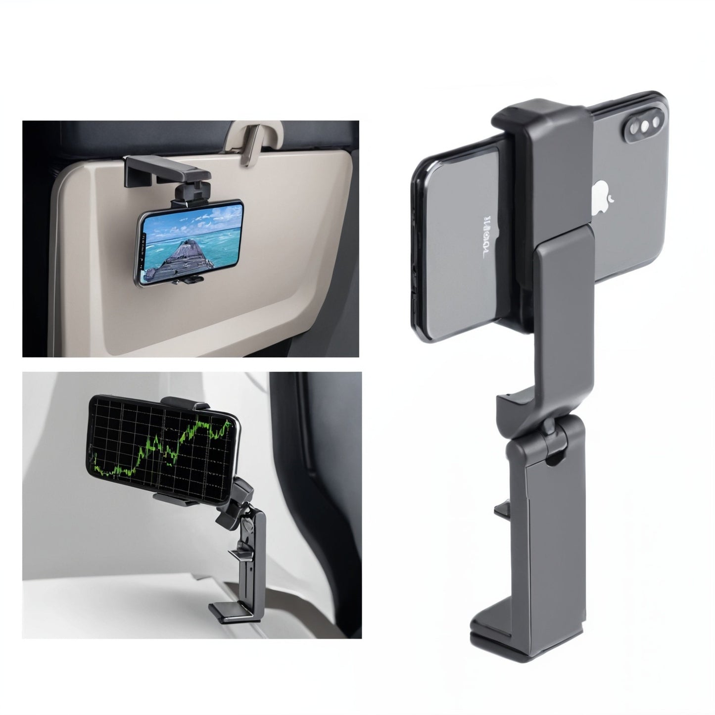 Soporte Móvil de Viaje – Clip Plegable 360°