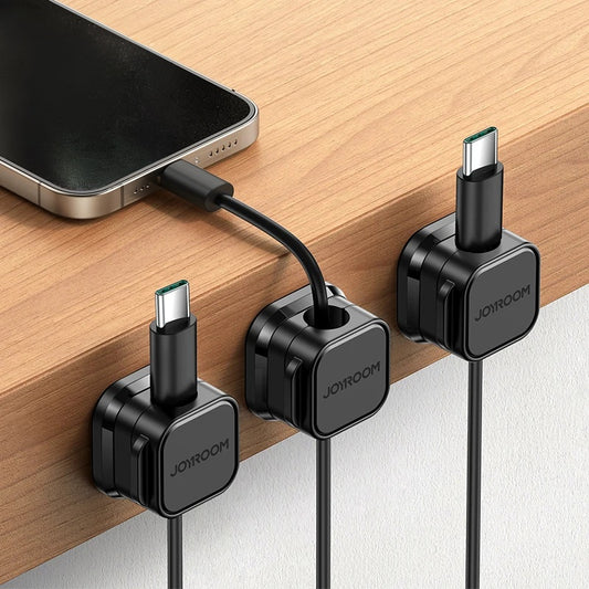 Organizador Magnético de Cables – Clip Ajustable para Gestión de Escritorio