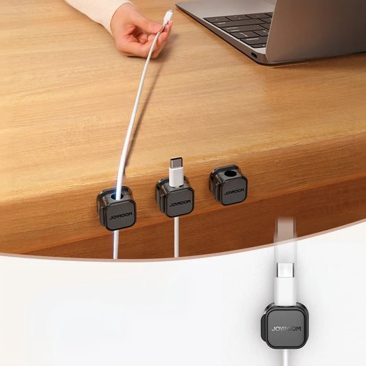 Organizador Magnético de Cables – Clip Ajustable para Gestión de Escritorio