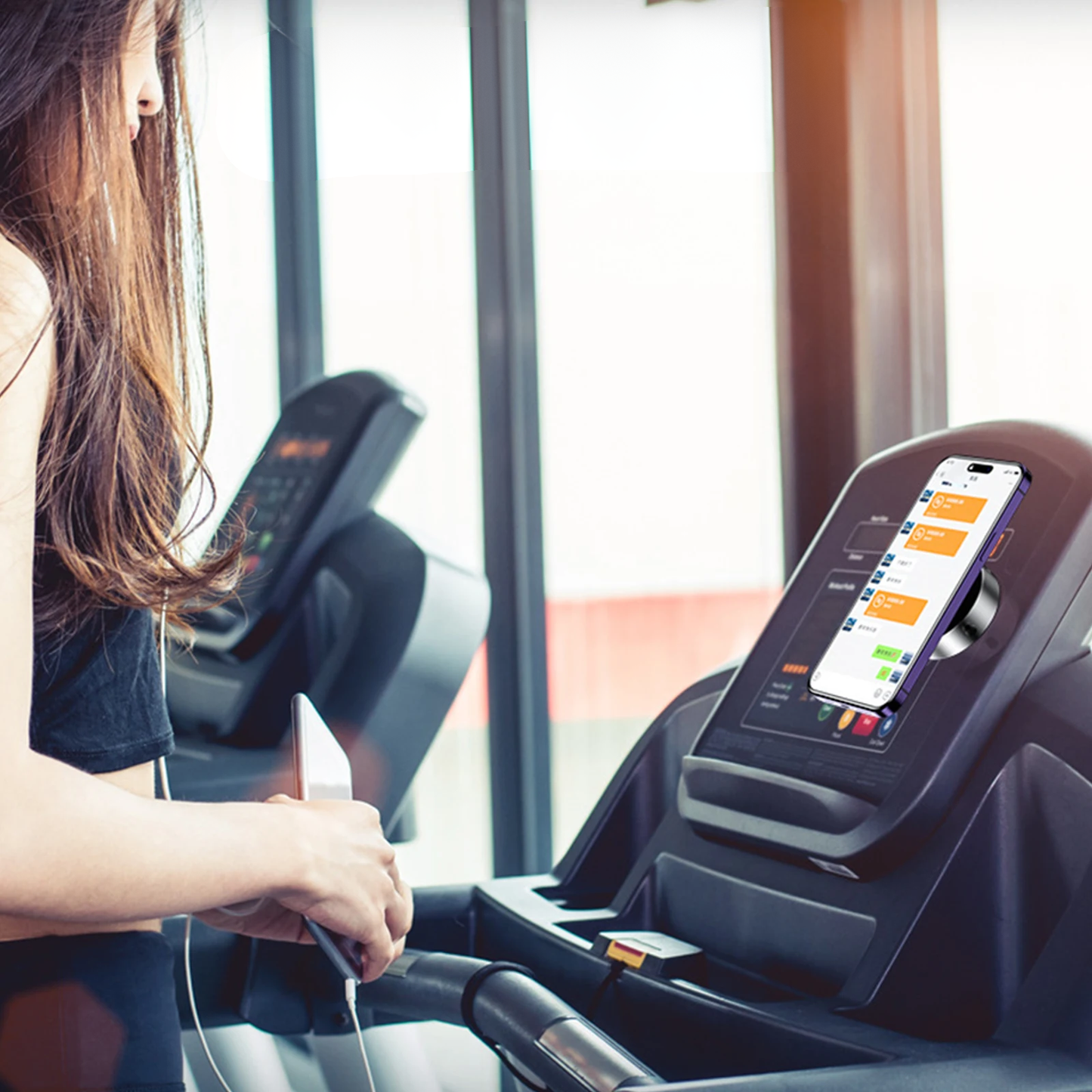 Soporte Magnético con Ventosa – Rotación 360° y Carga Inalámbrica
